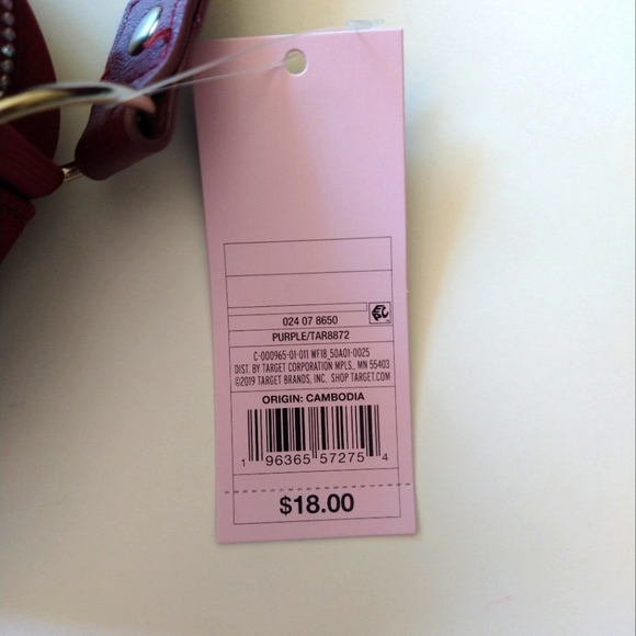 Wild Fable Women's Crossbody Bag Textile Purse Burgundy Solid Zip Pockets NWT - Picture 2 of 12